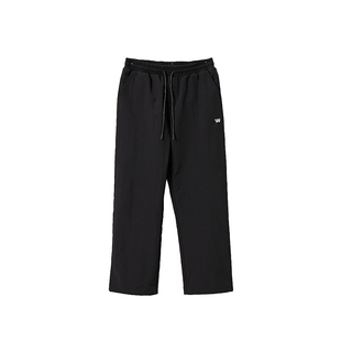 回力冲锋加绒直筒裤子男2025新款秋冬户外加厚耐磨软壳登山工装裤