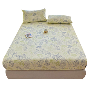 全棉老粗布床笠纯棉a类母婴级四季通用加厚裸睡2025新款床罩床垫