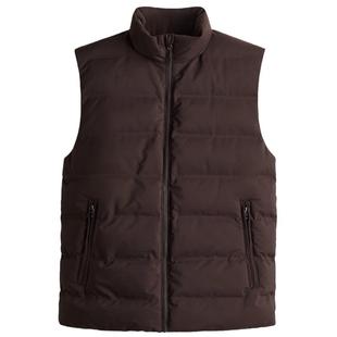 HM男装棉服冬季立领疏水绗缝梭织防风夹棉背心1274643