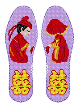 喜拜天地鸿运玫瑰七层棉布带花边
