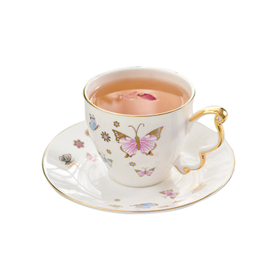 咖啡杯碟套装英式家用带勺北欧