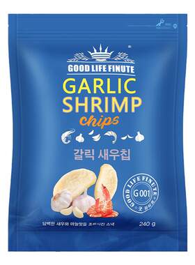 趣莱福韩国进口82g网红蒜味虾片