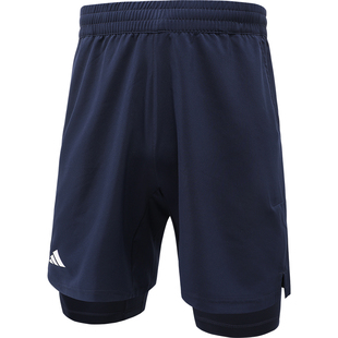 Adidas阿迪达斯网球服男26法网吴易昺兹维列夫同款运动短裤KB3441