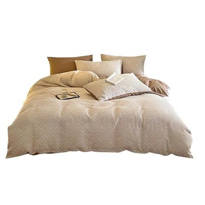 现代复古全棉纯棉四件套床上