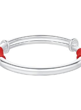 珠宝首饰潮宏基足银手镯经典国风