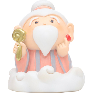 欢喜神仙月老摆件送朋友送闺蜜可爱脱单招桃花桌面摆设生日小礼物