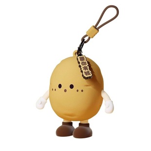 小蘑菇包挂件可爱蔬菜系列零钱包硅胶耳机迷你收纳包书包挂钥匙扣