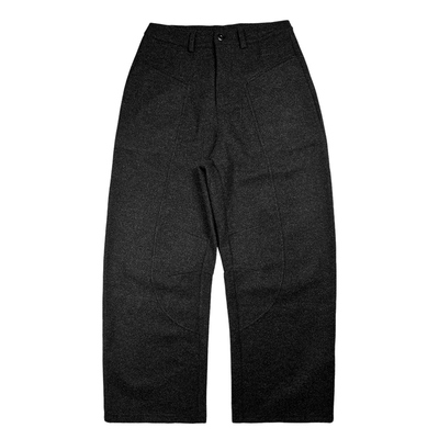 ComicTree毛呢链条拼接弯刀长裤