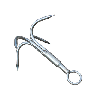 锚钩飞虎爪钓鱼水草锚钩四爪钩清理钩野钓锚钩不锈钢水草刀打捞钩