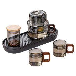 墩墩壶旅行茶具套装一壶二杯车载随行户外便携式露营泡茶喝茶装备