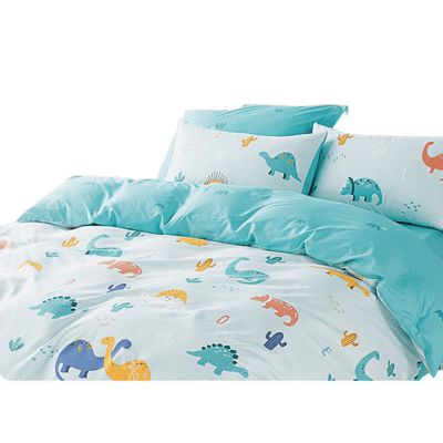 水星家纺全棉抗菌儿童卡通四件套