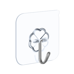 挂钩免打孔强力承重透明墙壁粘胶贴墙壁上粘钩厨房卫生间挂衣钩子