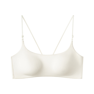 MIMI FANTASY方领抹胸美背内衣女2026花式交叉绑带防走光露背文胸