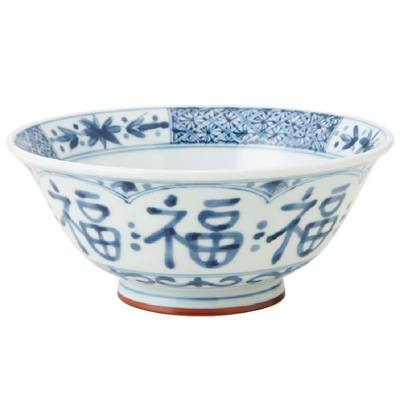 光峰蓝凛堂日本进口餐具美浓烧陶瓷碗盘套日式古伊万里风福福系列