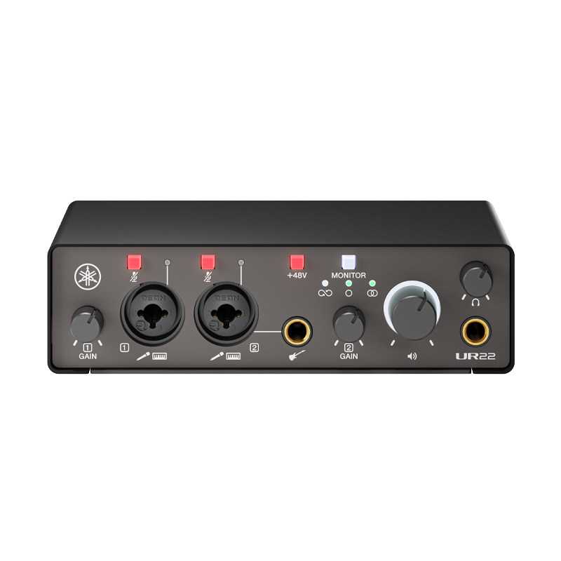 【旗舰店】Yamaha/雅马哈 UR12/22 MK3 录音外置声卡直播音频接口