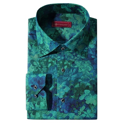 【卓雅系列】英国进口LIBERTY面料翡翠湾纯棉印花衬衫男高端衬衫