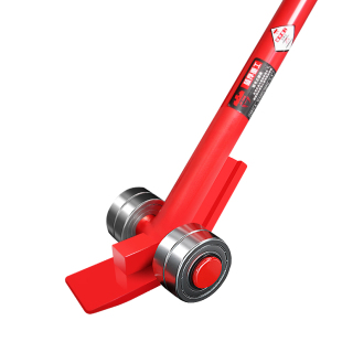 颉鹰起重撬棍特种钢撬棒3吨5T搬运翘棍带轴承撬杠省力翘棒带轮子