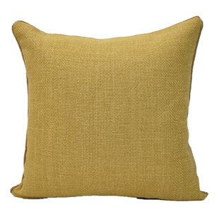 北欧棉麻抱枕沙发靠枕套客厅轻奢高档靠垫咕臣罩长方形大定制橘色