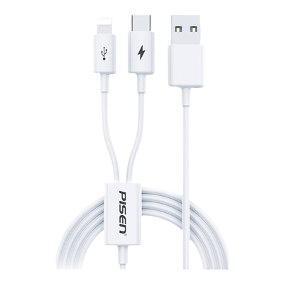 接口充电线苹果品胜一拖二