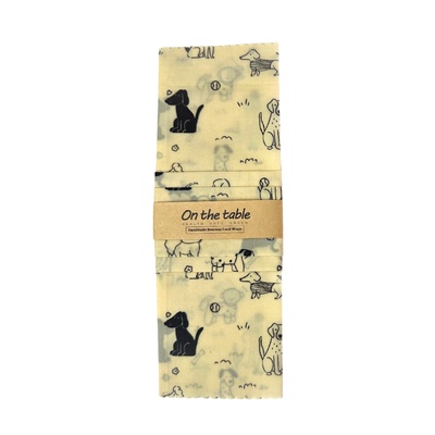 可循环使用，蜂蜡布套装—汪汪队，蜂蜡保鲜布，beeswax wraps