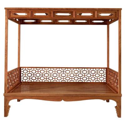 新中式架子床原木拔步床