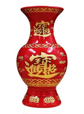 供佛花瓶莲花瓶财神家用佛堂佛前