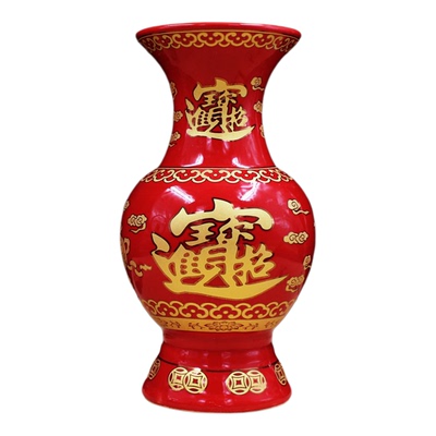 供佛花瓶莲花瓶财神家用佛堂佛前