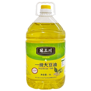 黑龙江 桦川县一级 大豆油5L/桶 有豆香味 东北大豆油