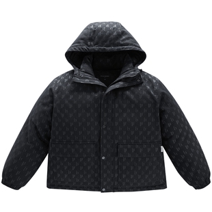 【老花】太平鸟男装 连帽羽绒服男冬季宽松防寒服保暖工装外套男