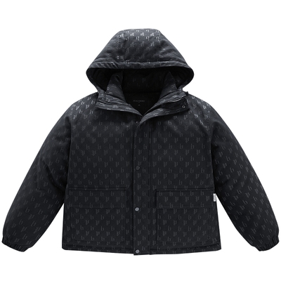 【老花】太平鸟男装 连帽羽绒服男冬季宽松防寒服保暖工装外套男