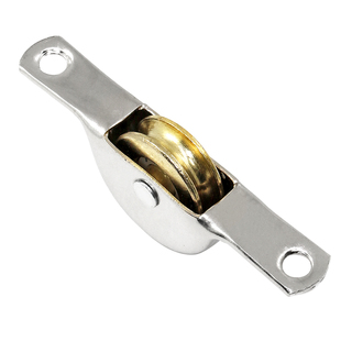 老式铝合金推拉移门滑轮不锈钢轴承金属轮鲍鱼轮隔断趟门平轮槽轮