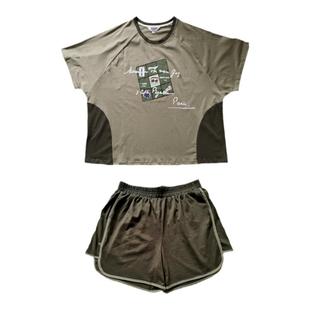 女睡衣新款潮夏薄款短衣短裤纯棉家居服套装可出门休闲宽松