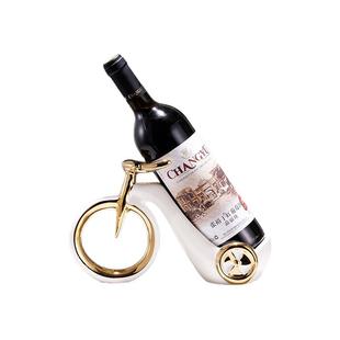 轻奢创意餐桌红酒架子高档现代斜放酒柜餐厅电视柜摆件家居装饰品