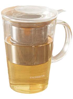 多样屋茶隔过滤保温切面玻璃水杯