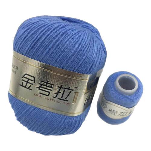 上海君芳正品金考拉绒线手编6+6精纯原装超柔保暖抗起球貂山羊绒