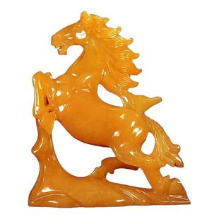天然玉石十二生肖马摆件马上发财开业礼物家居酒柜乔迁新居装饰品