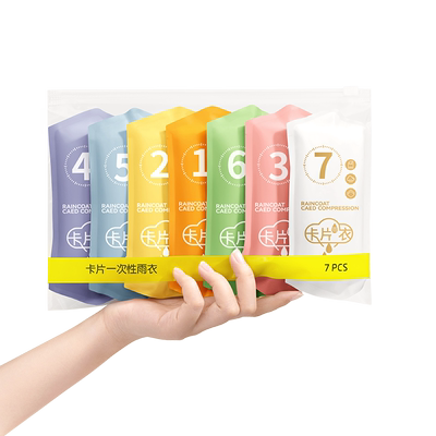 游乐园漂流用的一次性便携雨衣