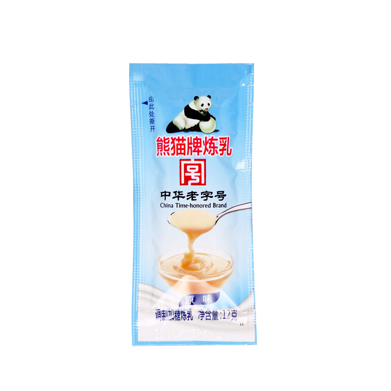 熊猫牌炼乳小包装12g家用小条炼奶咖啡面包蛋挞奶茶专用烘焙