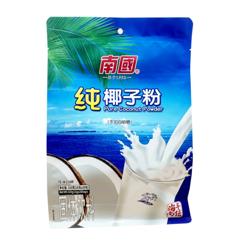 南国纯椰子粉速溶型320g海南特产