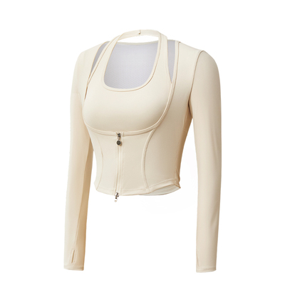 絮笛瑜伽上衣柔感鱼骨显高显瘦