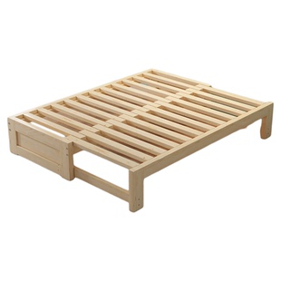 折叠沙发床两用多功能踏踏米小户型客厅伸缩床实木折叠床抽拉床架