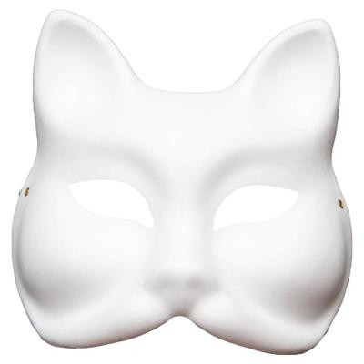 万圣节白色面具儿童涂鸦活动道具