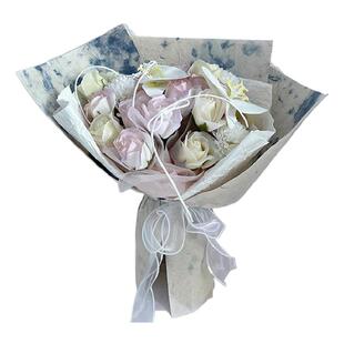 泰国鲜花花束包装纸植物花草花瓣进口东巴纸手工花艺礼物包装材料