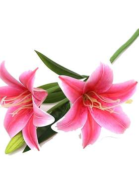 装饰花家居假花百合花
