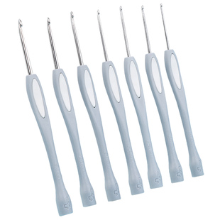 沪钩牌钩针工具可钩牌勾针全套diy手工编织毛线高级软柄针织入门