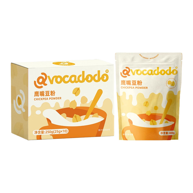 Avocadodo鹰嘴豆粉豆浆粉鹰嘴豆奶粉早餐奶麸质牛奶过敏添加无0零