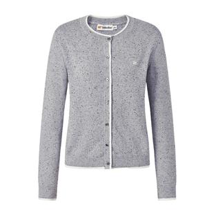 【秋季新品】GOLDEN BEAR/金熊 新款女士含绵羊毛点子纱针织开衫