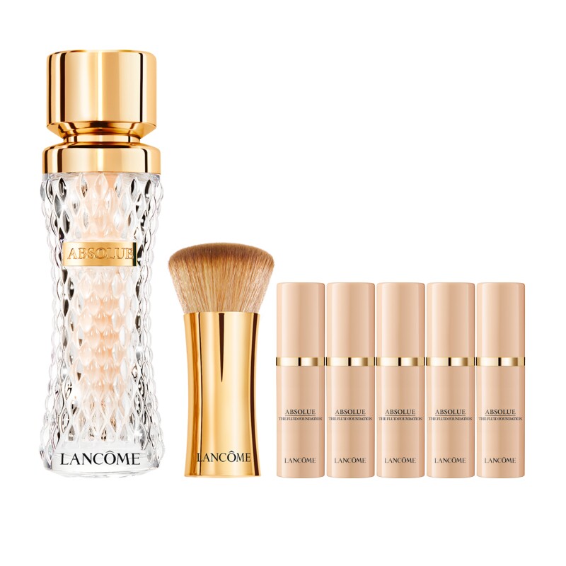 兰蔻菁纯粉底液细腻服帖滋润干皮高光底妆