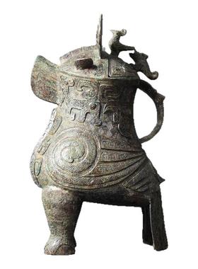 仿古青铜器妇好鸟尊纯铜收藏品