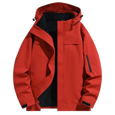 稻草人冲锋衣女2025新款秋冬户外防风防水三合一可拆卸登山服外套